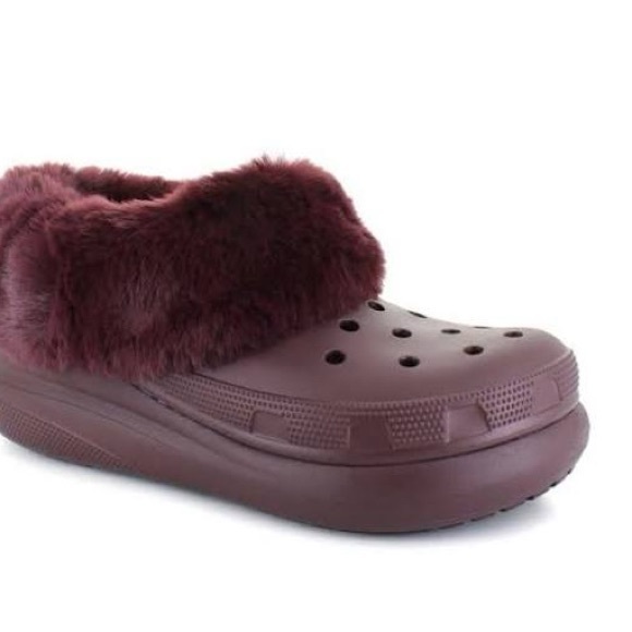 CROCS Shoes - NWT Plush Lined Burgundy Clogs